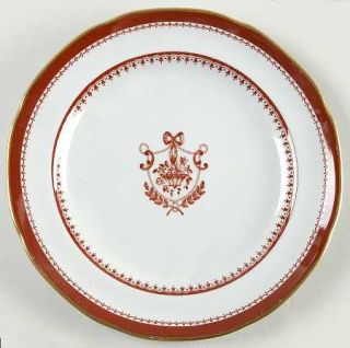 Spode Newburyport Red (Gold) Bread & Butter Plate, Fine China Dinnerware   Red B