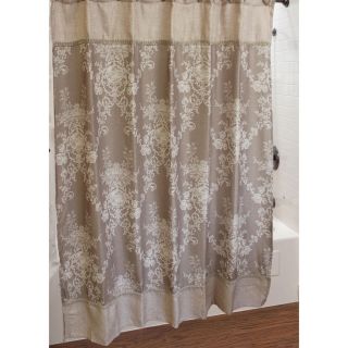 Sherry Kline Winchester Shower Curtain With Hook Set (Taupe/creamMaterials: 100 percent polyester Includes 12 resin hooksDimensions: 72 inches wide x 72 inches longCare instructions: Machine wash coldThe digital images we display have the most accurate co
