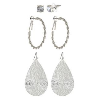 Womens Dangle Earrings   Silver