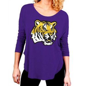 LSU Tigers Miss Fanatic Reflector Long Sleeve Scoop Top