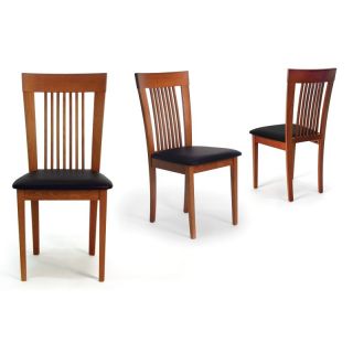 Aeon Furniture Hartford Dining Chairs   Set of 2   Cherry Multicolor   3940 