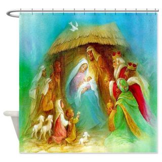 CafePress Nativity Scene Shower Curtain Free Shipping! Use code FREECART at Checkout!