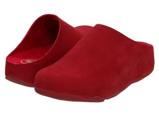 FitFlop Shuv Nubuck Womens Slippers (Red)