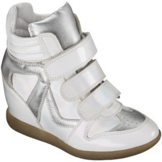 Girls Circo Gia Sneaker Wedge   Silver 1