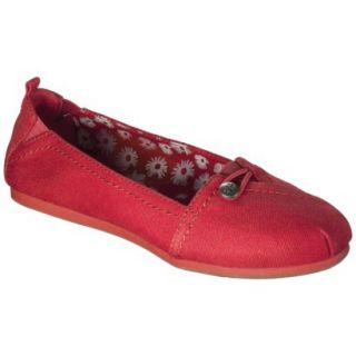Womens Mad Love Lynn Canvas Loafer   Red 9