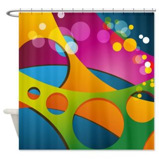  Abstract Bubbles Shower Curtain  Use code FREECART at Checkout