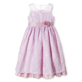 Rosenau Girls Solid Dressy Dress   12 Pink