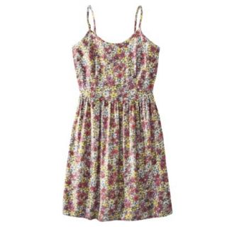 Mossimo Supply Co. Juniors Easy Waist Dress   Red Floral XS(1)
