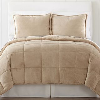 JCP Home Collection JCPenney Home Mink Solid Comforter Set, Stonehenge