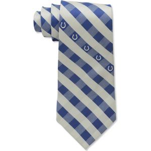 Indianapolis Colts Eagles Wings Polyester Checked Tie