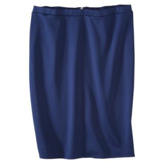 Mossimo Womens Plus Size Scuba Color block Skirt   Blue/Black 3