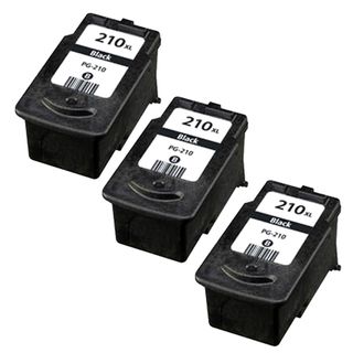 Canon Pg 210 Black Remanufactured Inkjet Cartridge (pack Of 3) (BlackPrint yield: 220 pages at 5 percent coverageNon refillableModel: NL 3x Canon PG 210 BlackWarning: California residents only, please note per Proposition 65, this product may contain one 