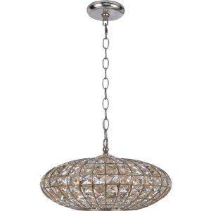 Crystorama Lighting CRY 345 SA Solstice Chandelier Golden Gray Clear Hand Cut