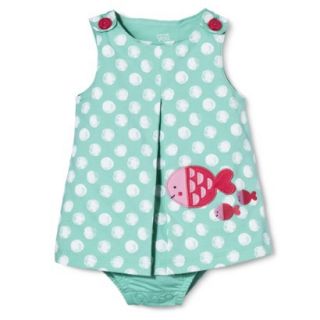Just One YouMade by Carters Newborn Girls Sunsuit   Turquoise/Pink 12 M