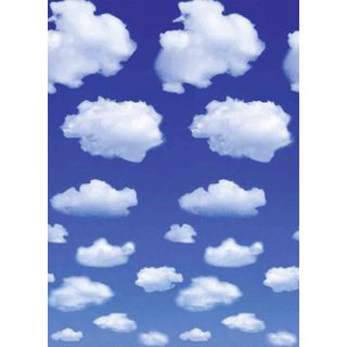 Ideal Decor White Clouds Wall Mural (SmallSubject LandscapesImage dimensions 50 inches x 72 inchesOutside dimensions 50 inches x 72 inches )