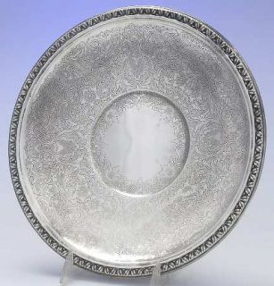 Reed & Barton Brocade (Silverplate, Hollowware) 10 Sandwich Plate   Silverplate
