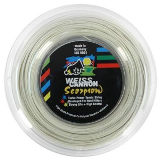 Weiss Cannon Scorpion 16G Reel Tennis String  White