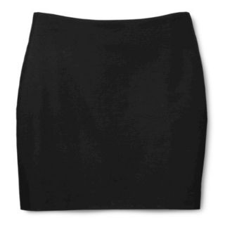 Merona Womens Woven Mini Skirt   Black   8