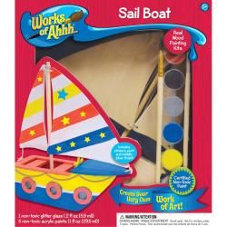 Works Of Ahhh Wood Paint Kit : Sail Boat