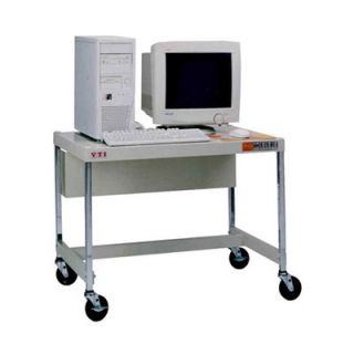 VTI 27 High Mobile Computer Workstation without Monitor Shelf MCW20 E
