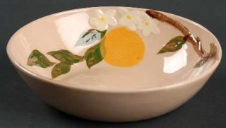 Hollywood Orange Blossom Coupe Cereal Bowl, Fine China Dinnerware   Flowers & Or
