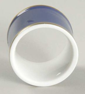 Fitz & Floyd Renaissance Lapis Blue Napkin Ring, Fine China Dinnerware   Lapis B