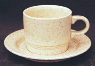 Homer Laughlin  Hlc287 Flat Cup & Saucer Set, Fine China Dinnerware   Stoneware,