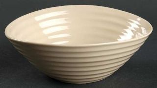 Portmeirion Sophie Conran Biscuit (Beige) Coupe Cereal Bowl, Fine China Dinnerwa
