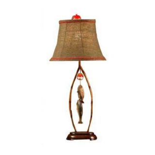 Crestview Collection CVARP777 Gone Fishing Table Lamp Multicolor   CVARP777