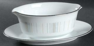 Noritake Isabella Gravy Boat with Attached Underplate, Fine China Dinnerware   L