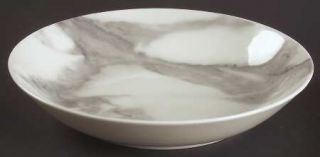 Sasaki China Calacatta Gray Coupe Soup Bowl, Fine China Dinnerware   Gray Marble