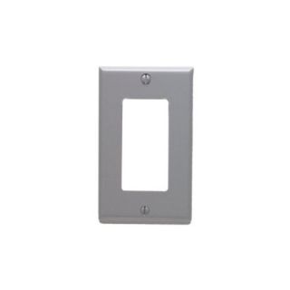Leviton 80401GY Electrical Wall Plate, Decora, 1Gang Gray