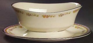 Lenox China Amethyst Gravy Boat with Attached Underplate, Fine China Dinnerware
