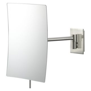 Vanity Mirror Minimalist Rectangular Wall Mirror 5 X 8 Brushed Nickel