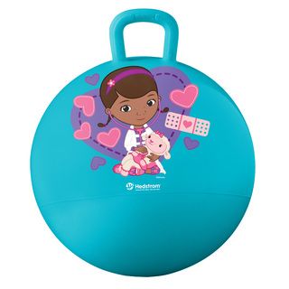 Doc Mcstuffins Hopper (TealDesign: Doc McStuffinsMaterials: VinylDimensions: 15 inchesWeight: 1.56 poundsWeight capacity: 100 poundsModel: 55 8503 1PRecommended ages: Four (4) years and older )