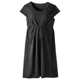 Liz Lange for Target Maternity Cap Sleeve Ponte Dress   Black XL