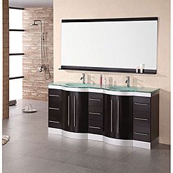 Design Element Supreme Modern Double sink Bathroom Vanity