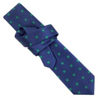 City of London Mens St. Patricks Day Tie   Blue with Shamrocks