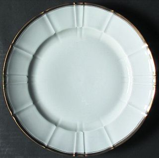 Bing & Grondahl Big7 Dinner Plate, Fine China Dinnerware   White, Fluted Rim, Go