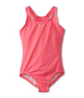 Nike Kids Core Solid Power Back Tank Girls Swimwear (Pink)