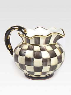 MacKenzie Childs Courtly Check Fluted Pitcher   No Color