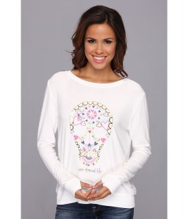 Peace Love World Oversized Comfy Womens Clothing (White)