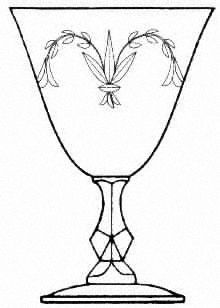 Tiffin Franciscan Prelude Water Goblet   Stem #17492