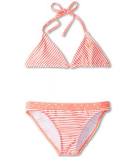 Roxy Kids Doll Face Tiki Tri Set Girls Swimwear Sets (Orange)