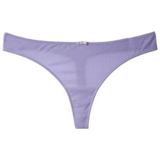 Gilligan & OMalley Womens Pointelle Thong   Violet XL