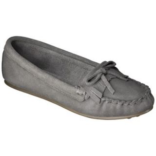 Womens Mossimo Supply Co. Genuine Suede Lark Moccasin   Gray 9
