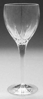 Stuart Regency Wine Glass   Cut Vertical/Arch Design On Bowl