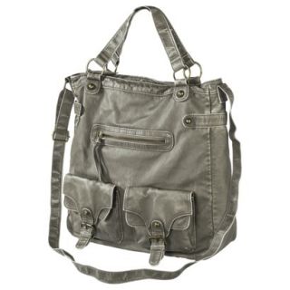 Mossimo Supply Co. Tote Handbag with Crossbody Strap   Gray