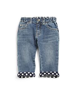 Armani Junior Infants Polka Dot Jeans   Denim