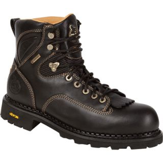 Georgia 6In. GORE TEX Comfort Core Low Heel Logger Boot   Black, Size 9, Model#